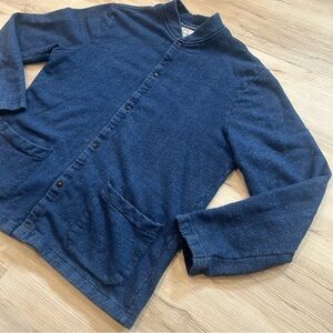 Paul Smith Red Ear Blue Snap Jacket, size L, 100% cotton